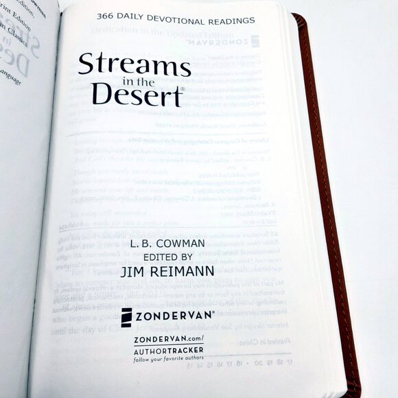Streams in the Desert 366 Daily Devotional Readings COWMAN - Reimann Leather - Picture 4 of 6